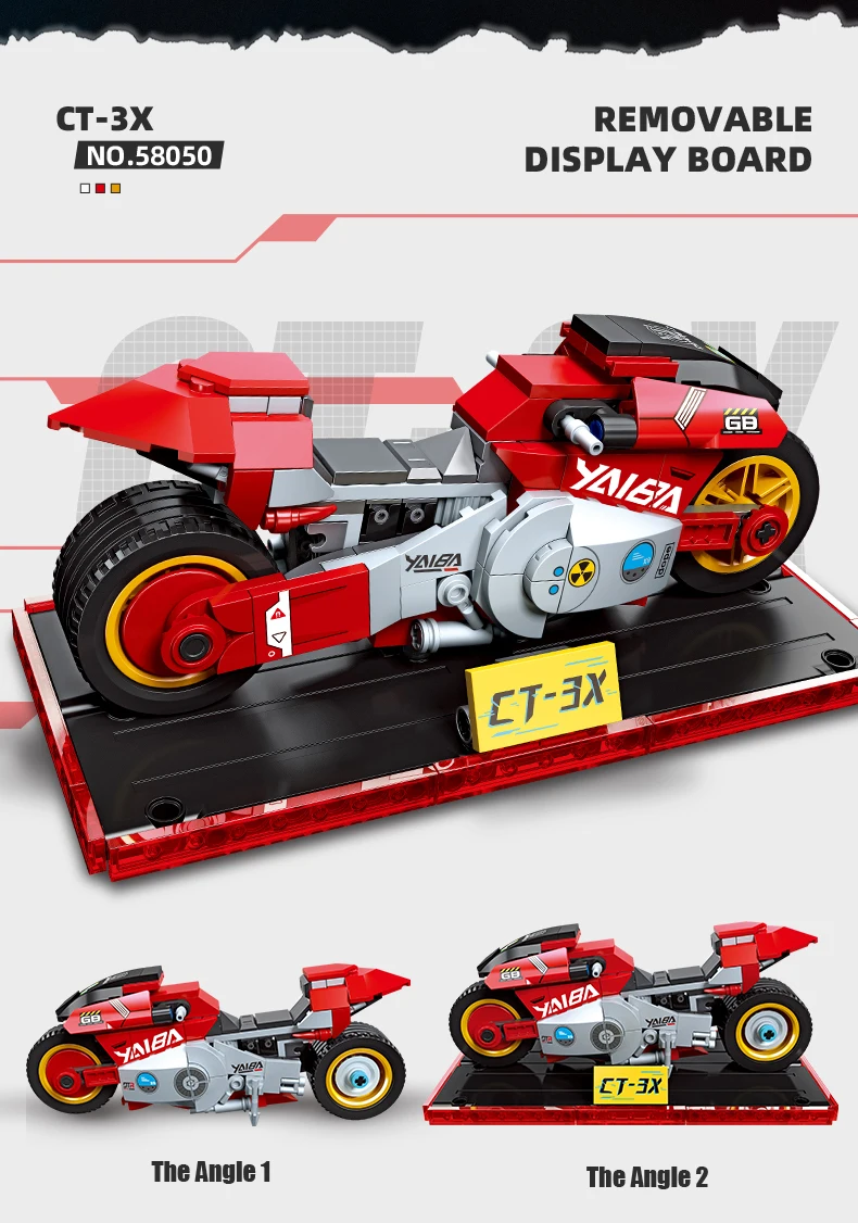 2024 hot selling Assemble car toys motorbike building block toys kids puzzles educational toy ready stock kid educational