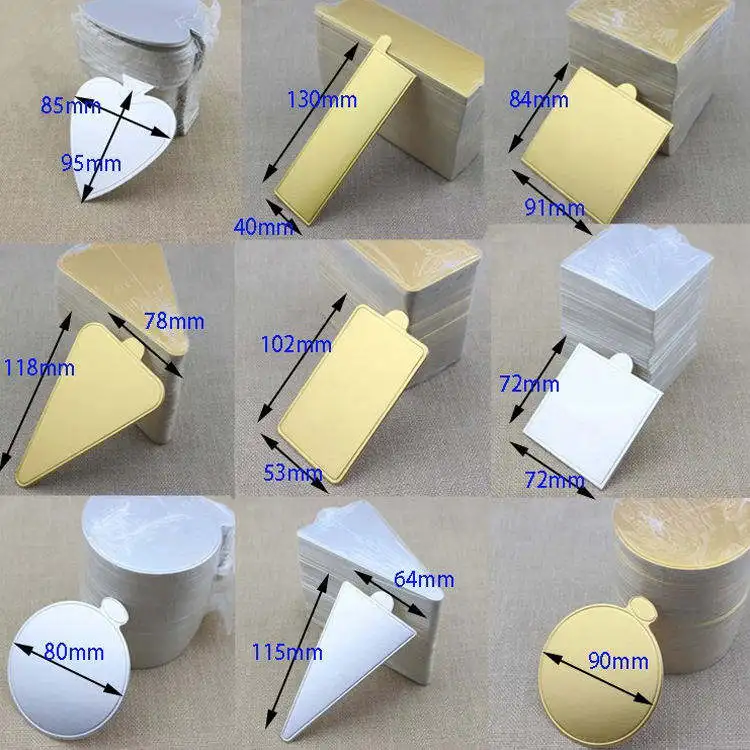 Wholesale Price High Quality White Gold Cake Board Corrugated Board Ring Cake Drum Board