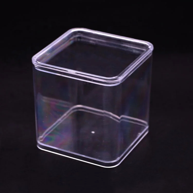 Watch Boxes & Cases Travel Jewelry Watch Box Transparent Mechanical Quartz Custom Logo Square Plastic Customized Logo PS 100 Pcs