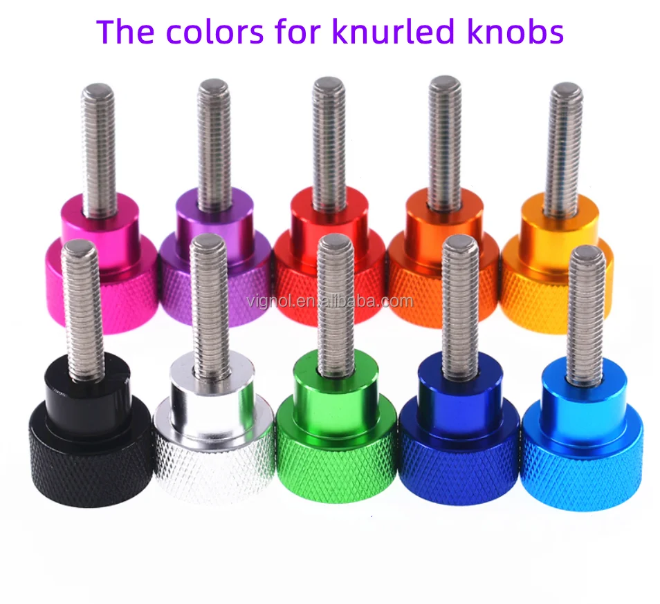 The colors of knob 