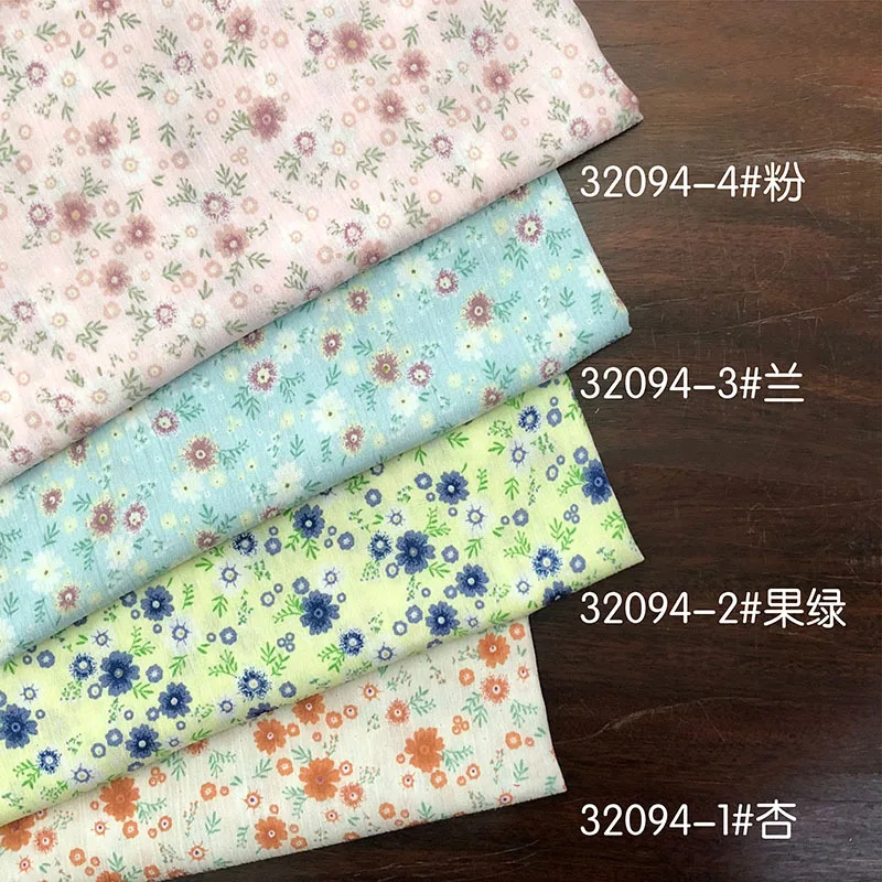 Hot selling rayon & viscose & modal fabric rayon small flower  print fabric.
