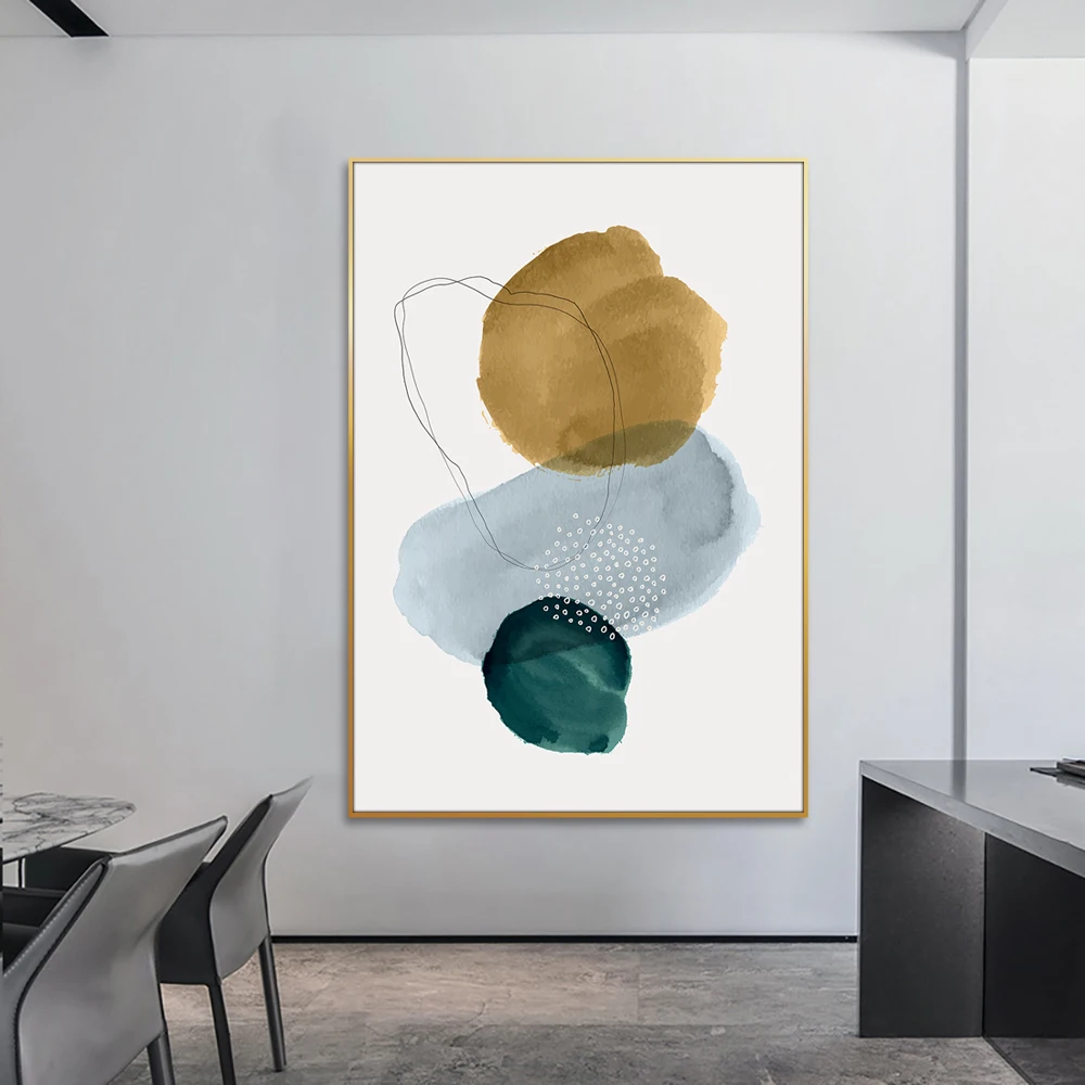 Huamiao Color Block Abstract Painting Modern Wall Art Painting