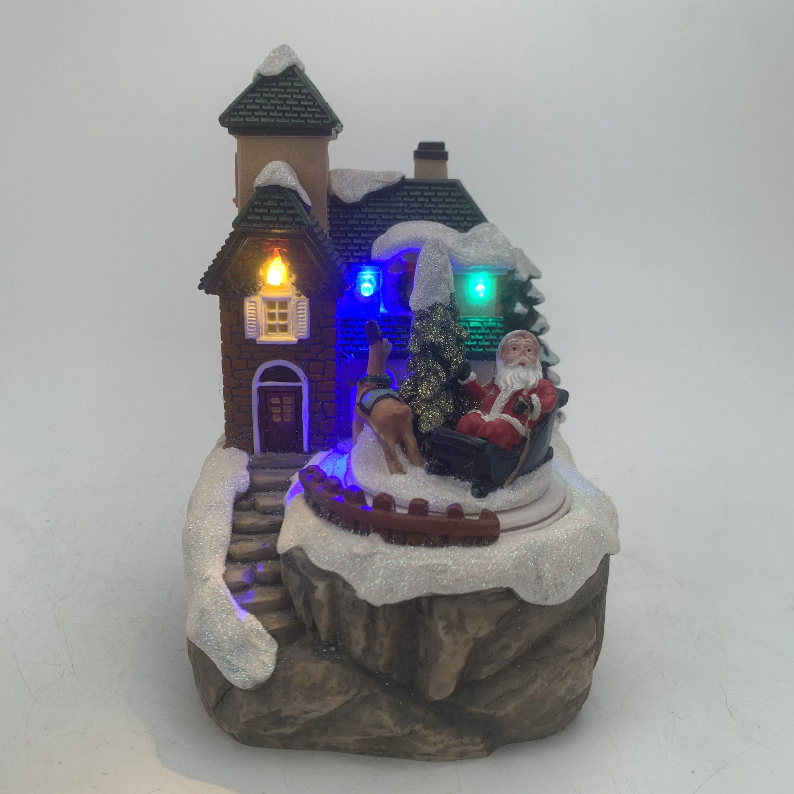 Factory Wholesale Resin Retro Merry Christmas Home Decor Home Resin Crafts