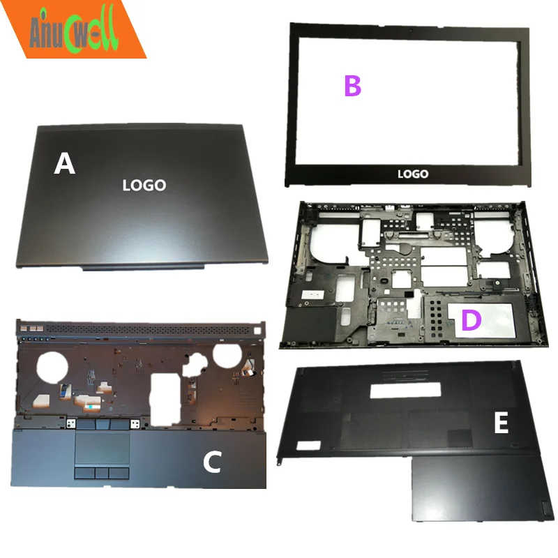 Детали для ноутбука 4600 4700 4800, корпус для ноутбука M4800 15,6 дюйма, крышка для ЖК-дисплея в сборе, нижний корпус для упора для ладони