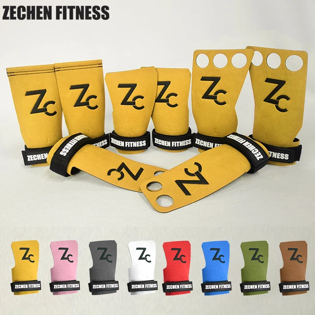 Suede microfiber leather gymnastics buckle grips hand palm protector best gymnastics grips