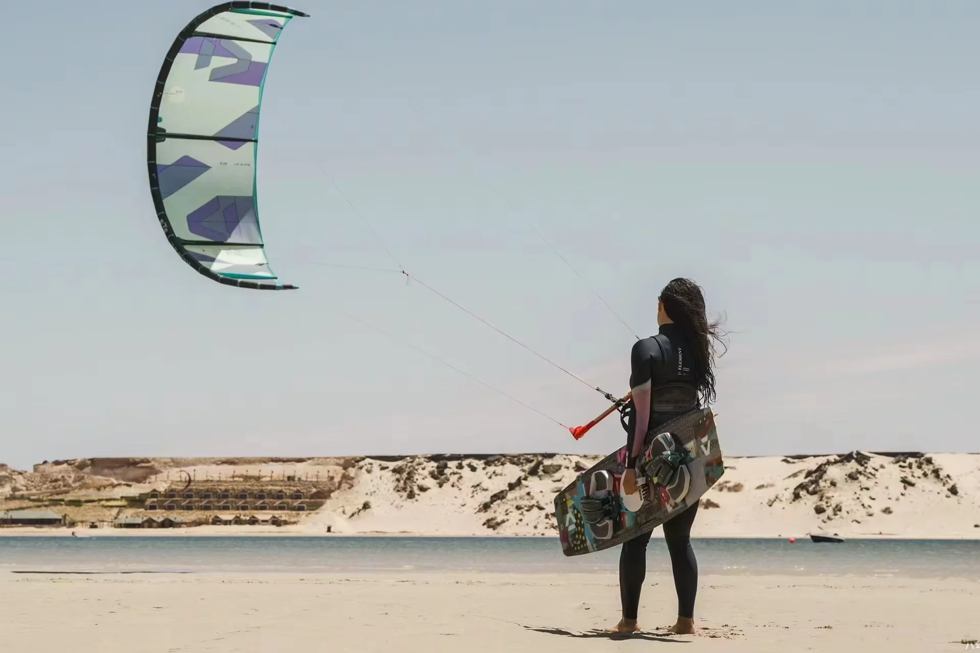 Kiteboarding Kite Surfing Kitesurf Foil Board Bamboo Veneer Kite Board EPS Core PVC Reinforced Kite Surfboard