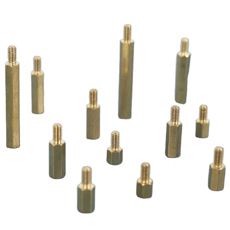 brass standoff 4mm-60mm Single Head Hexagonal Copper stud M3  brass spacer