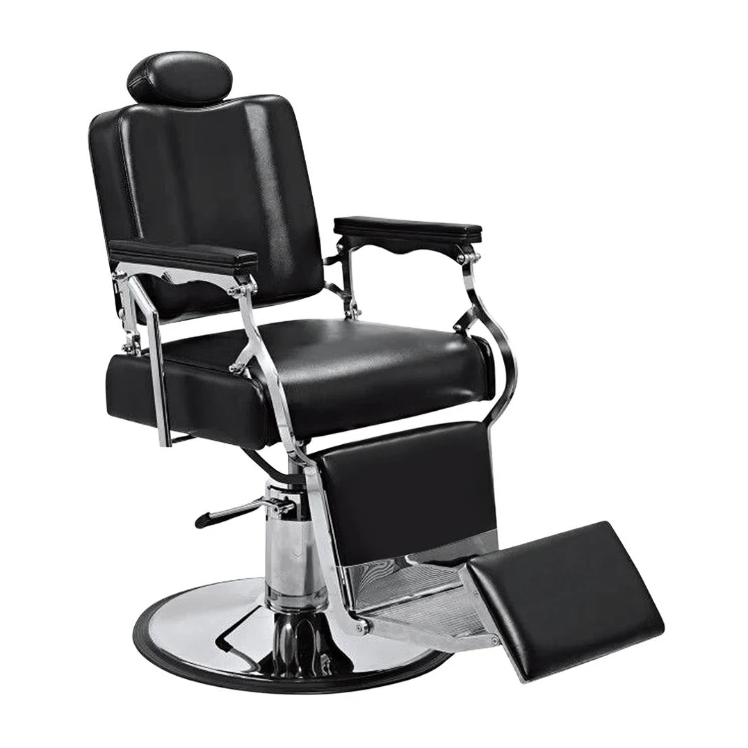 Retro Heavy Duty Vintage Barber Chair Hydraulic Pump Professional Men Shaving Chairs Hair Salon Reclining Barber Chair Antique