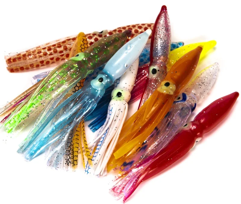 7/9/11.5 Inch Octopus Luminous Soft Lure Squid Sea Fishing Big Octopus Luminous Lure Squid Skirts Fishing Lures