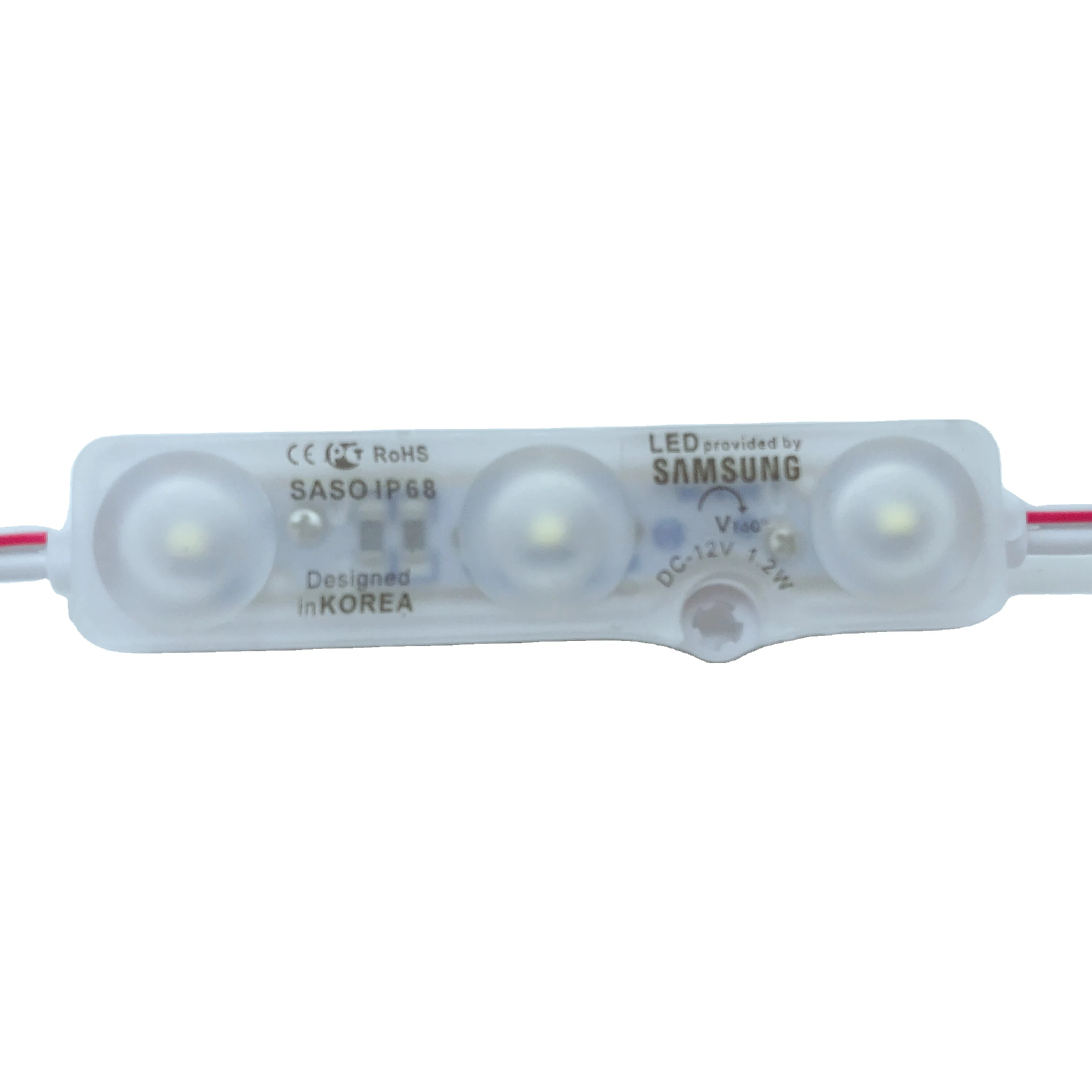Samsung factory direct sale  outdoor IP67  ultrasonic 2835 smd new 3 led modules light strip  for signs