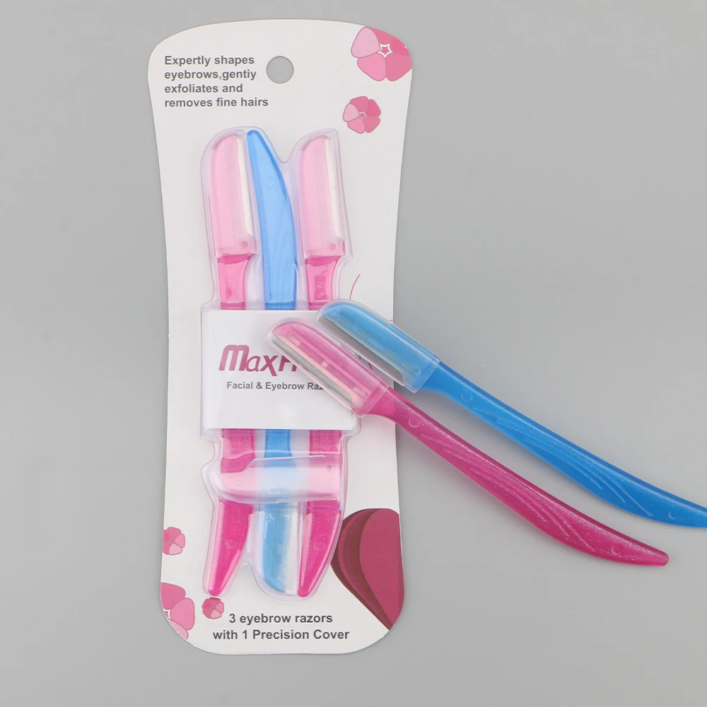 D109 Facial Hair Remover Eyebrow Trimmer razor with Mini Makeup Knife Shaper Shaver For lady