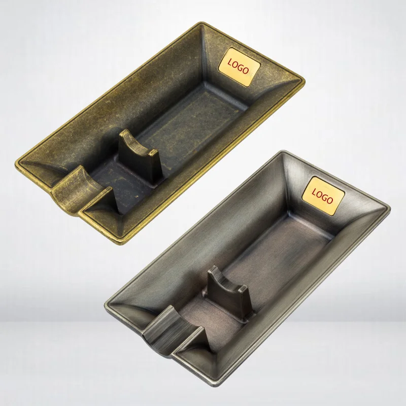 High Quality Portable Unbreakable Tabletop Ancient Bronze Cigar Ashtray for cigarettes