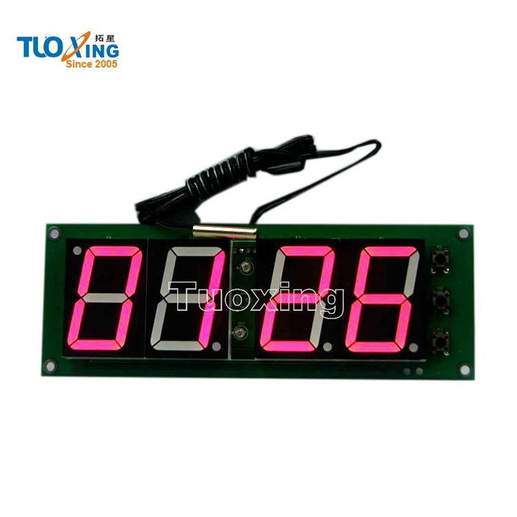 4 digit 1.5 inch bus digital clock with temperature and date display