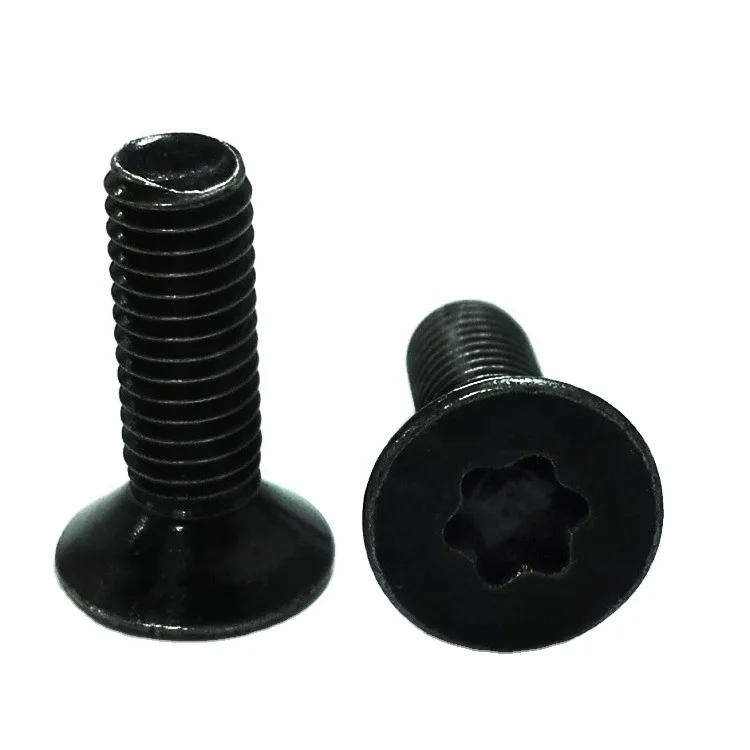 Torx pan head washer car screw with black zinc plated