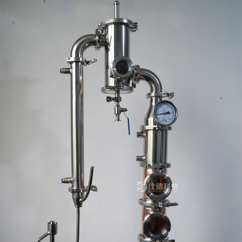 Stainless Steel Small Alcohol Home Distiller Copper Moonshine Still Copper Pot Whiskey Still Wine Distillery Equipment