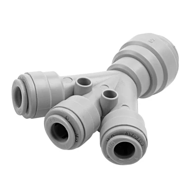 Liyuanpure Acetal Quick Fittings Tee Union Connector 1/4 3/8 1/2 5/16 3/16 5/32 for Beer Drinks Dispensers & Pure Water filter