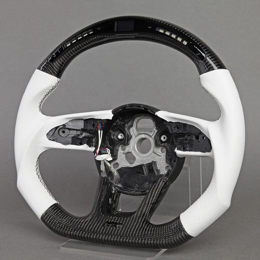 LED Steering Wheel Fit For Audi RS 2016-2020 Carbon Fiber Wheel