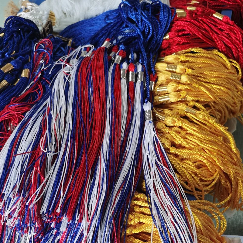 Maroon/Gold two color  Multicolor Academic Grade Graduation Tassel  graduation tassels