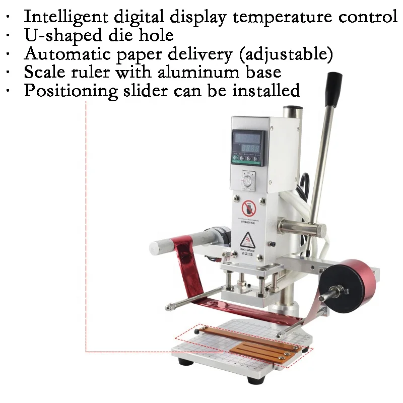 Diy Name Gold Foil Digital Leather Logo Embossed Hot Stamping Machine For Leather Phone Case