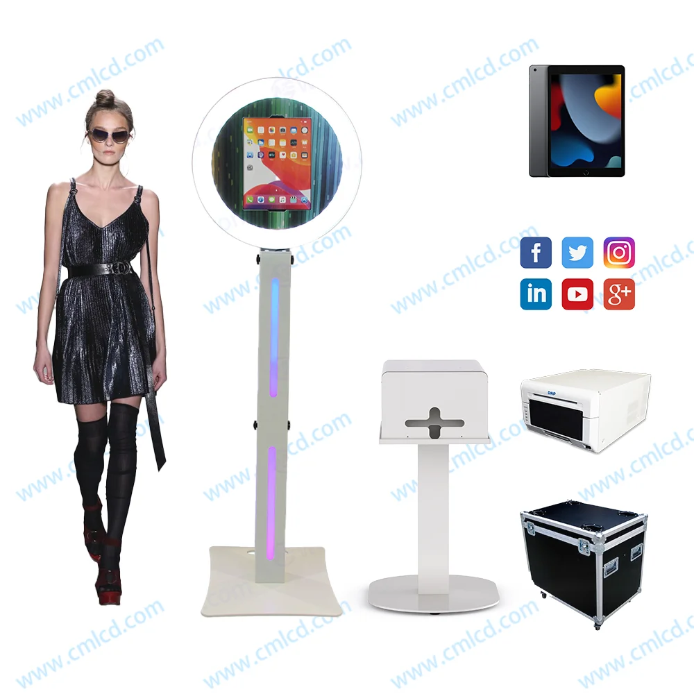 Explosive Models iPad photo booth glass mirror roaming photobooth  Stylish Affordable  photobooth for Parties and Events