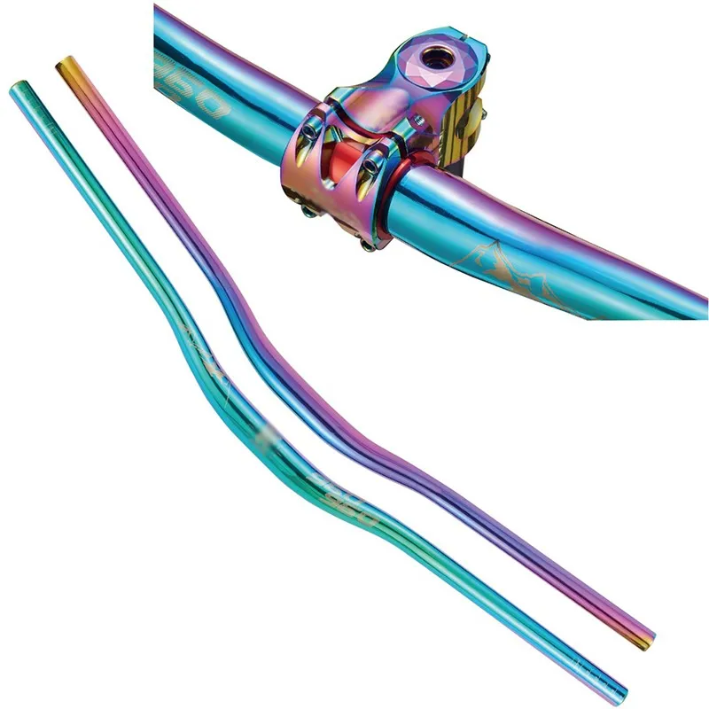 Hot Sale Aluminum Alloy Downhill Racing Bicycle Handlebars Handle Bar 31.8mm*800*25mm Bike Parts Handlebar
