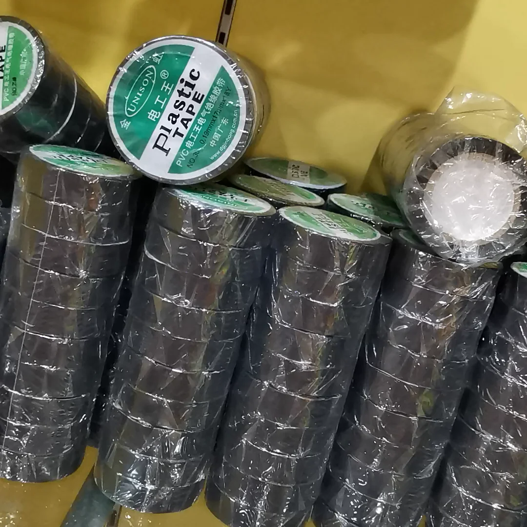 Electrical Insulation Tape High Voltage Jumbo Roll Pvc Black Rubber Hot Melt Adhesive Tape Masking Offer Printing Single Sided