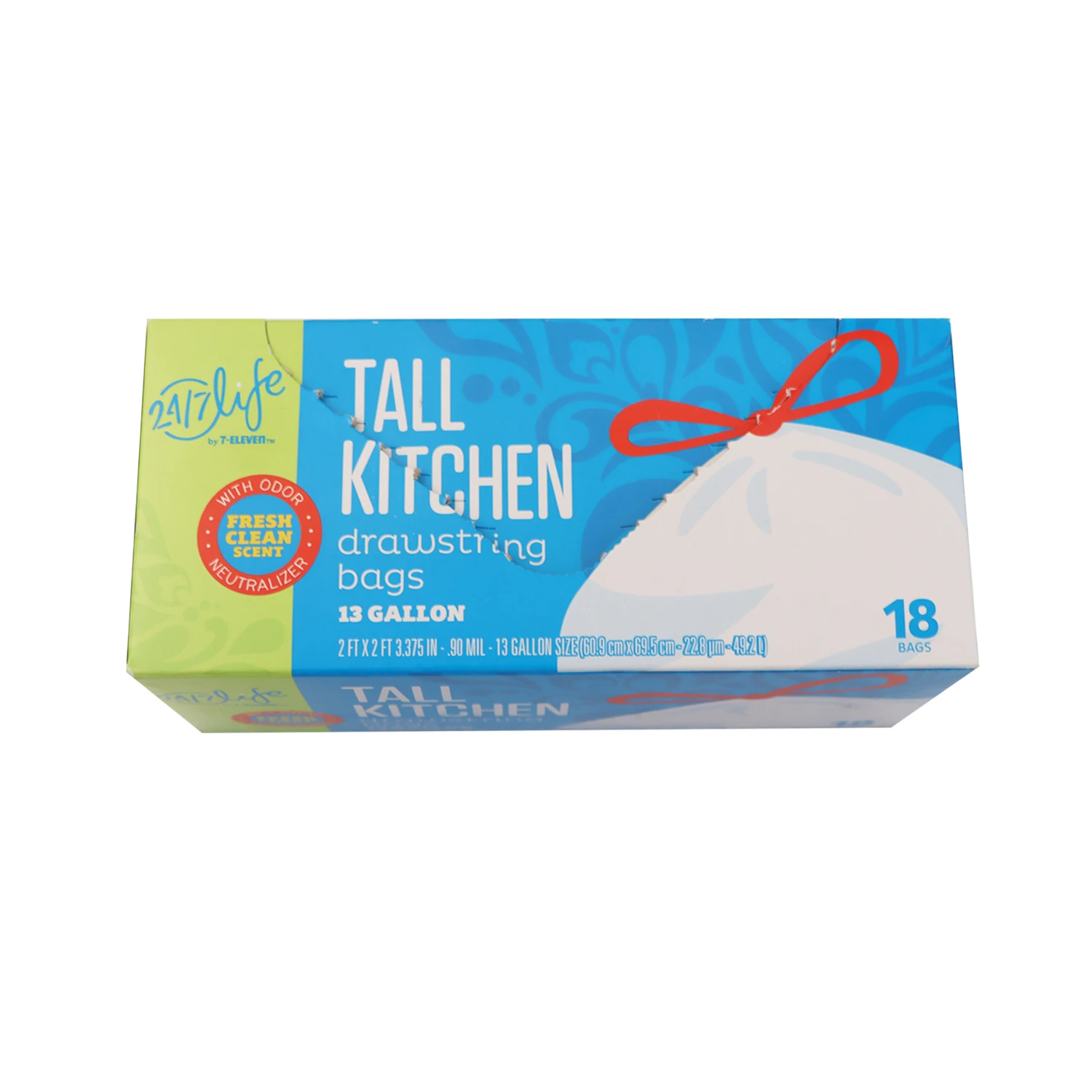 13-30 Gallon PE Drawstring Trash Bags for Recycling Supermarket Household Garbage Bag with Valve Sealing Carton Packed