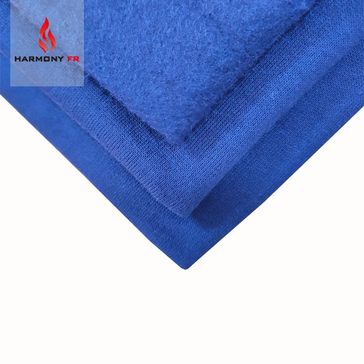 NFPA 2112 safety workwear fire resistant flame retardant polyester cotton antistatic esd knitted anti-static fleece fabric