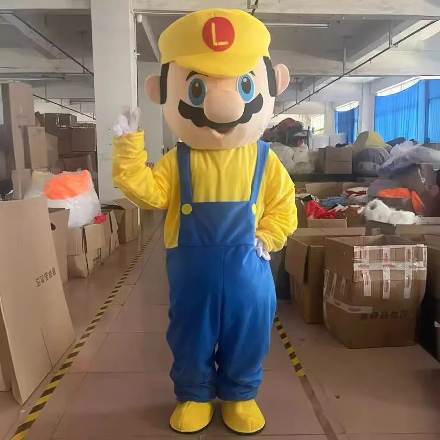Hotselling Overseas Cartoon Costume Super Mario Doll Clothes for Performance