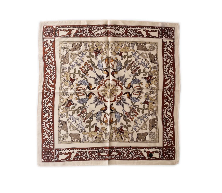 New silk small square scarf 53cm silk scarf simple fashion professional lady silk scarf