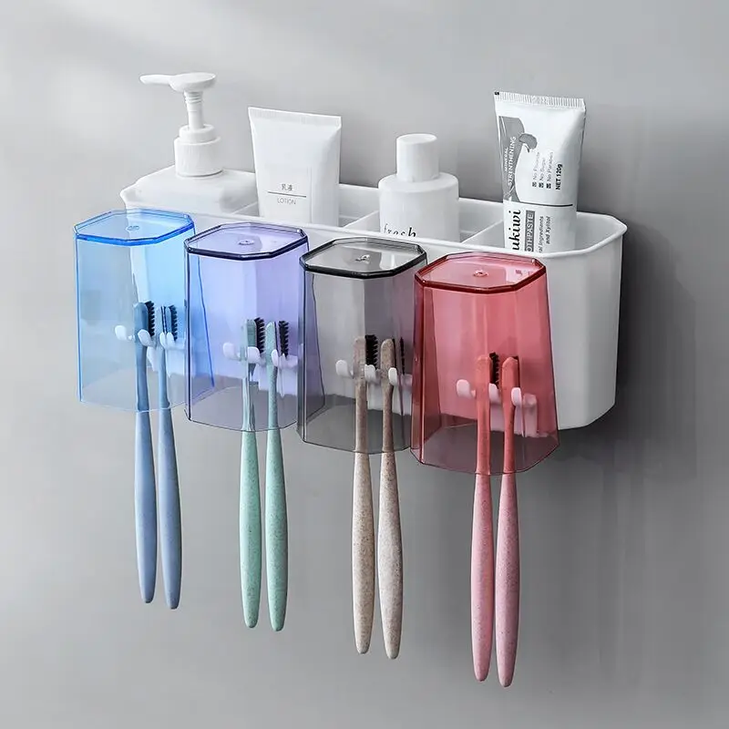 F2-326 Creative travel suction cup tooth brush holders,Household Anti- Dust Cleaning suction cupping family toothbrush holder