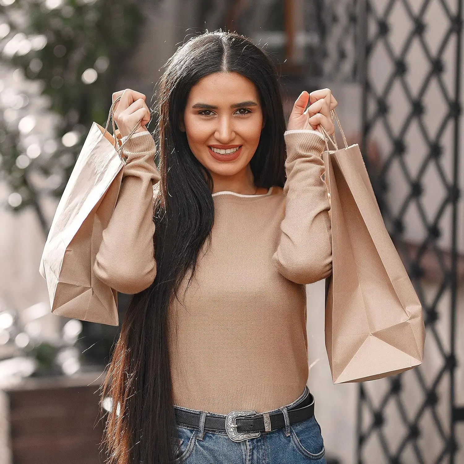 Custom Logo Eco Friendly Lunch Box Shopping Wedding Biodegradable Kraft Tote Paper Bags Ready To Ship