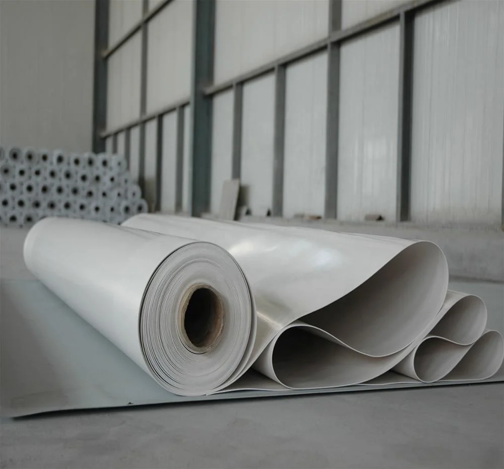 60Mil White Plastic Fabric Material PVC Sheet Film Membrane for Roof Waterproofing