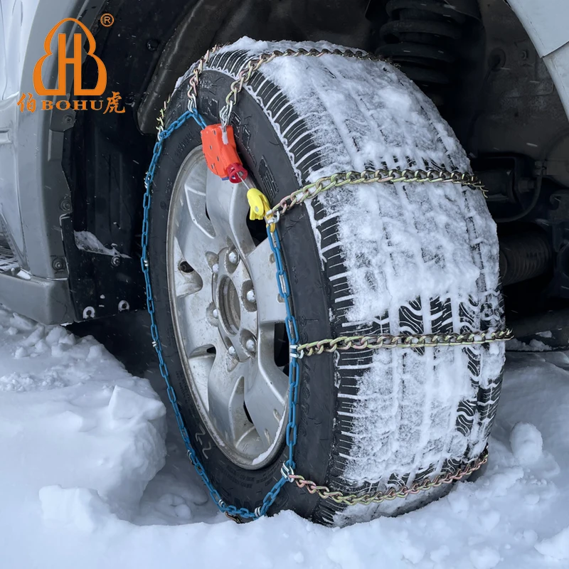 BOHU 2022 new product easy grip snow chains suv snow chain One button automatic tightening tire chain