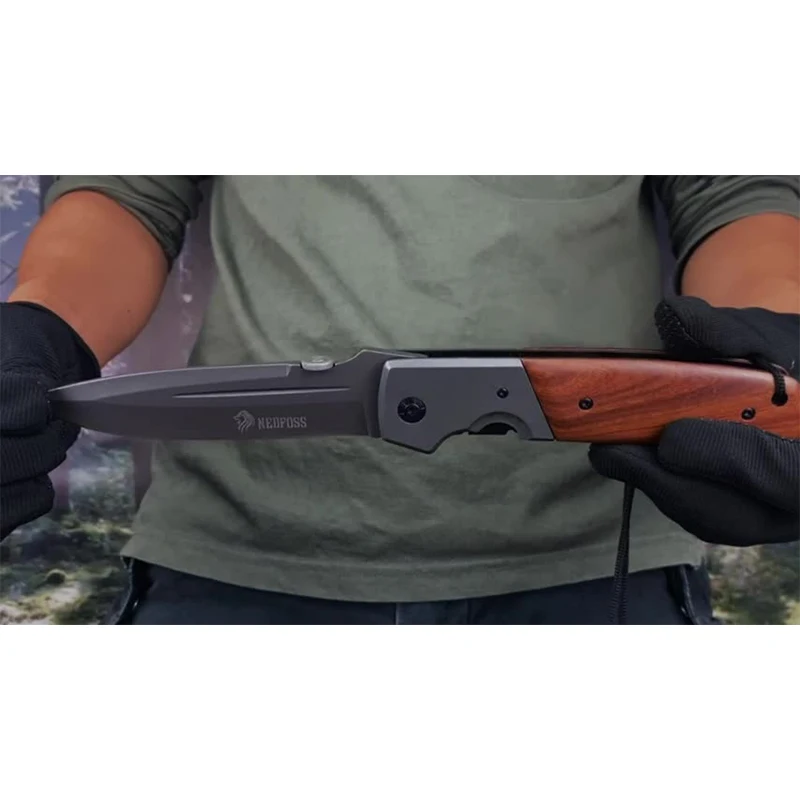 Folding Kershaw Wooden Knives Couteau Pocket Knifes Wooden Handle Pocket Knife