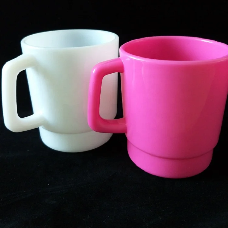11oz Unbreakable Reusable Color PP Plastic Coffee Mug