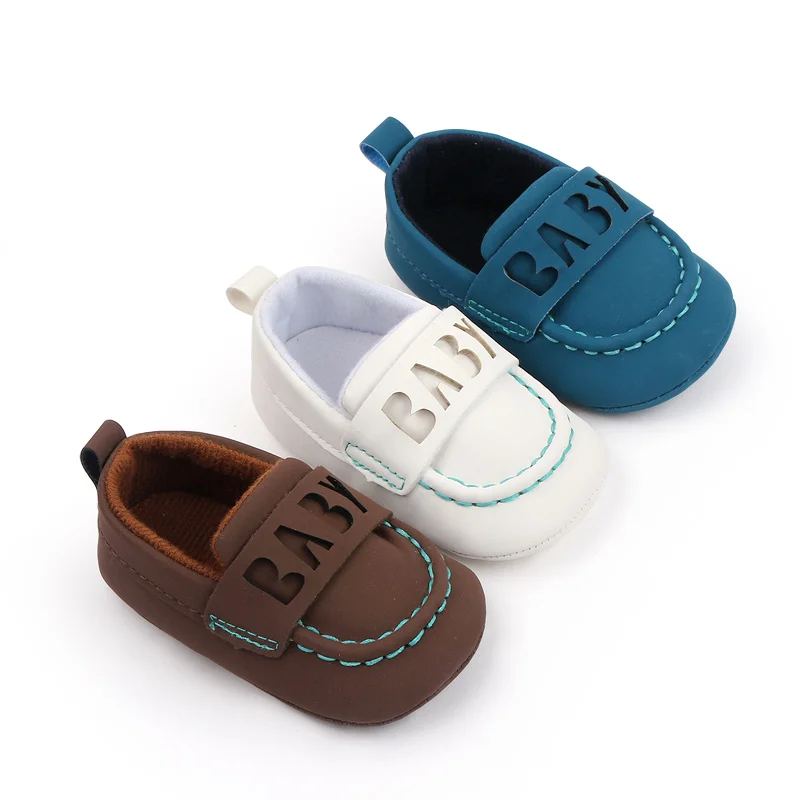 New Arrival Fashion Trend Suede Toddler Infant Boat Slip-On Baby Boy Shoes