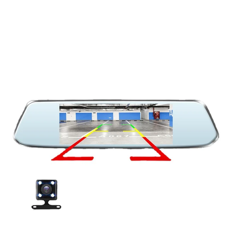 Digital Video Recorder Rear View Mirror Dual Lens 4.3 inch Car Camera Recording DVR