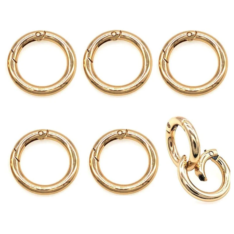 Support Customize 20 mm Alloy Round Ring Bag Accessories Clamp Clasp  Spring O ring Metal Round O Ring