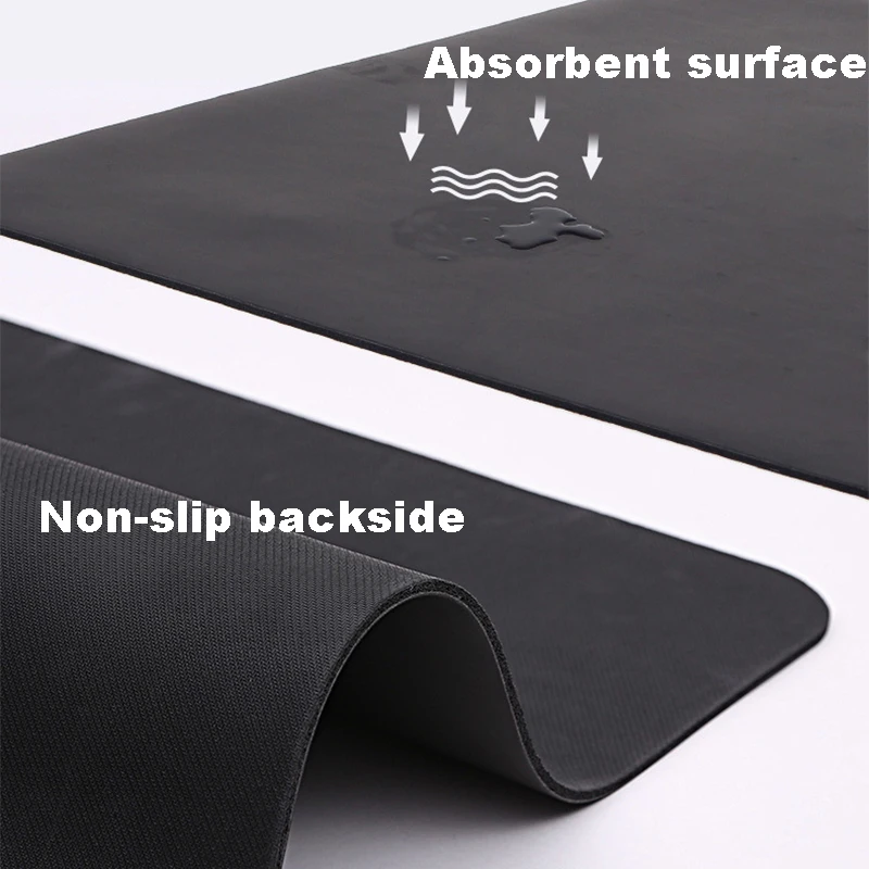 MKAS Factory Fitness OEM Custom Printed Personalnized Design Anti Slip Polyurethane Natural PU Rubber Yoga Mat