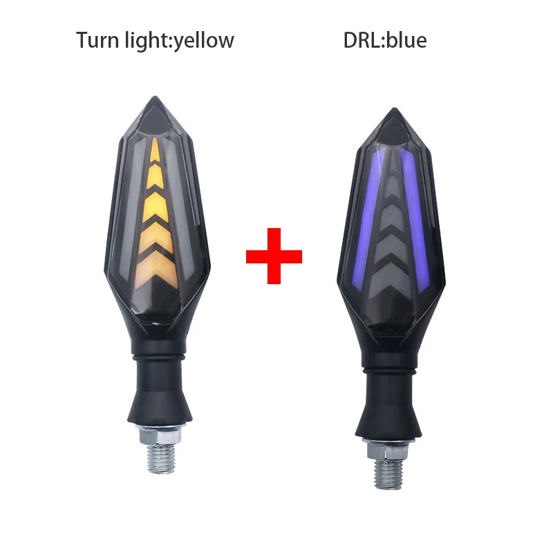 Motorcycle Mini indicators led turn signal flexible flowing front rear cold light for honda yamaha motorcycle part