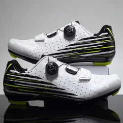 New cycling shoes outdoor light and comfortable shock-absorbing road bike lock shoes