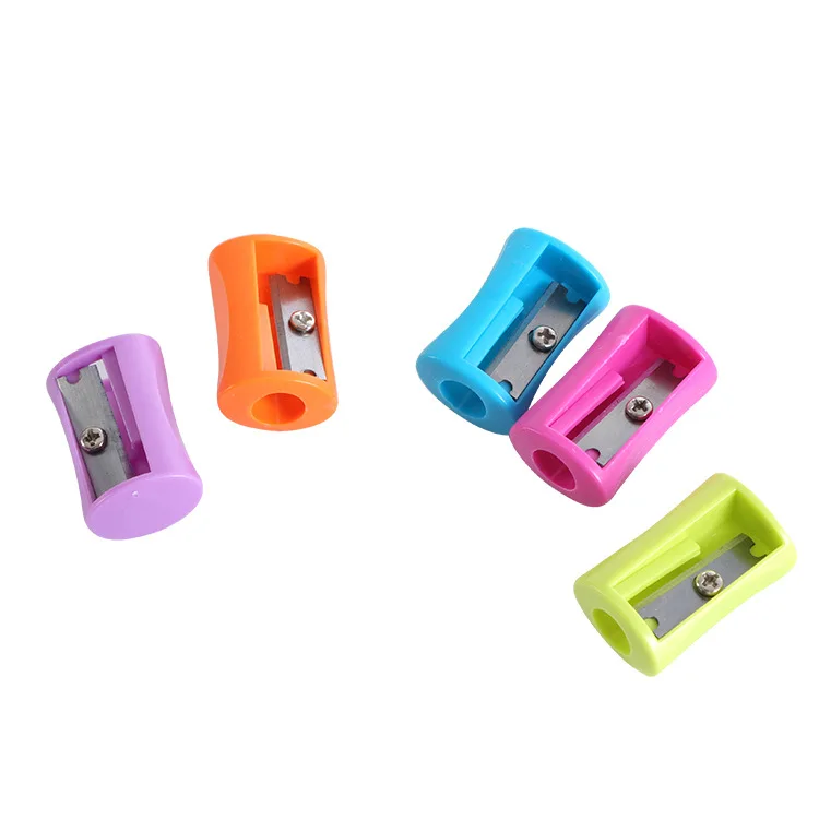 Heavy duty Cute small Mini plastic school Children 1 hole standard Pencil Sharpeners for kids