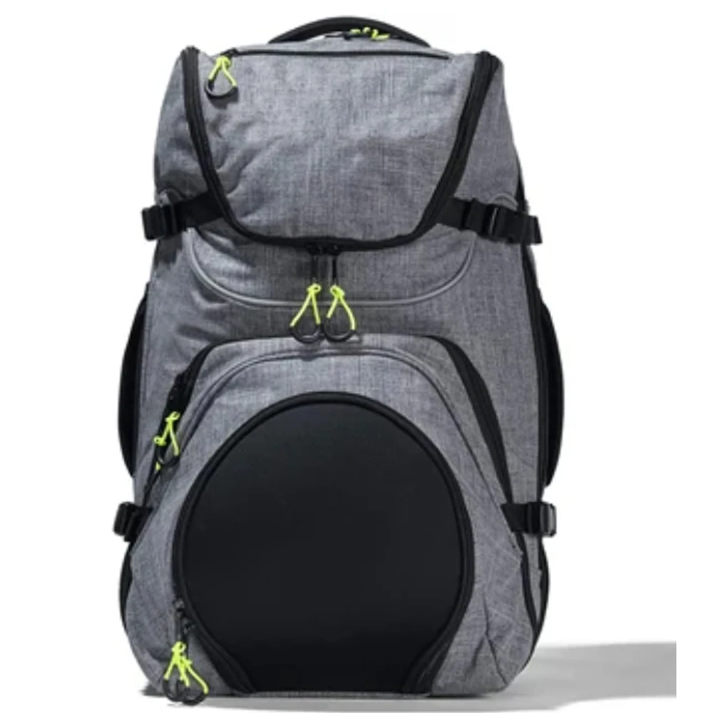 Men Women Canvas Gray Triathlon Transition Bag Gym Bag Sport Backpack
