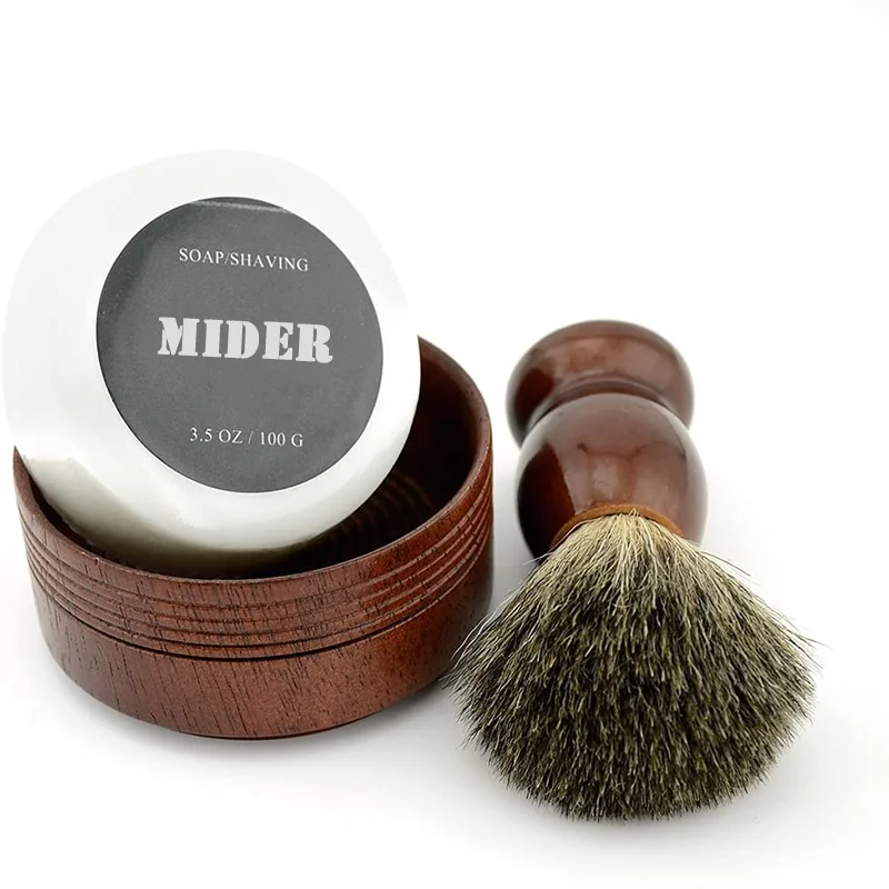 Organic Beard Balm Wax Cleansing Beard Brush  Grooming Kit Beard Cream For Mens Care