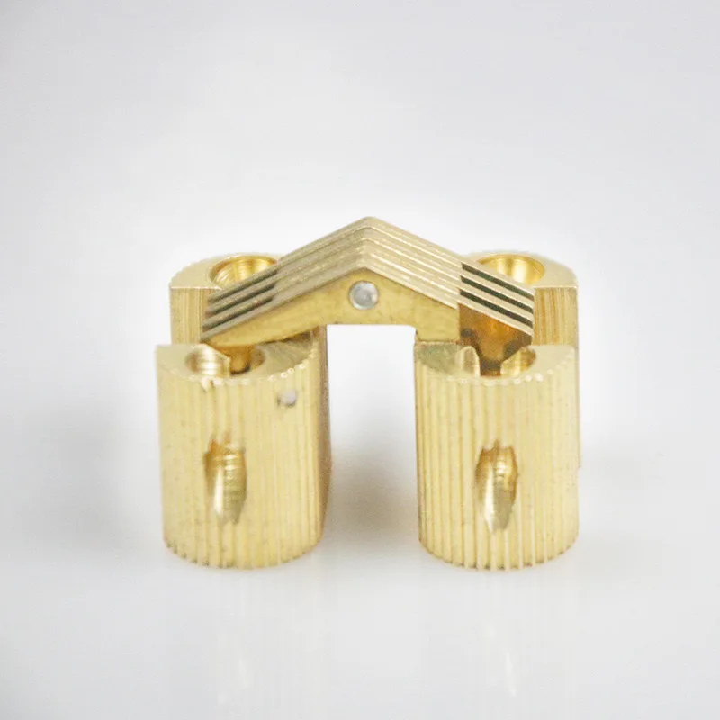 One character concealed hinge gift box door & window copper cylinder concealed hinge water bucket  pure copper concealed hinge