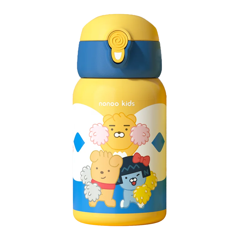 Cute cartoon pattern insulated 316 insulation stainless steel water bottle for kids school