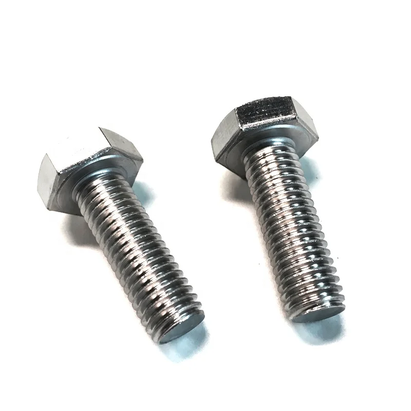 Manufacturing Wholesale Price Grade 8.8 Stainless Steel Hex Bolt and Nut Din931 Din933 Metric m9 m12 Hex Bolt 88