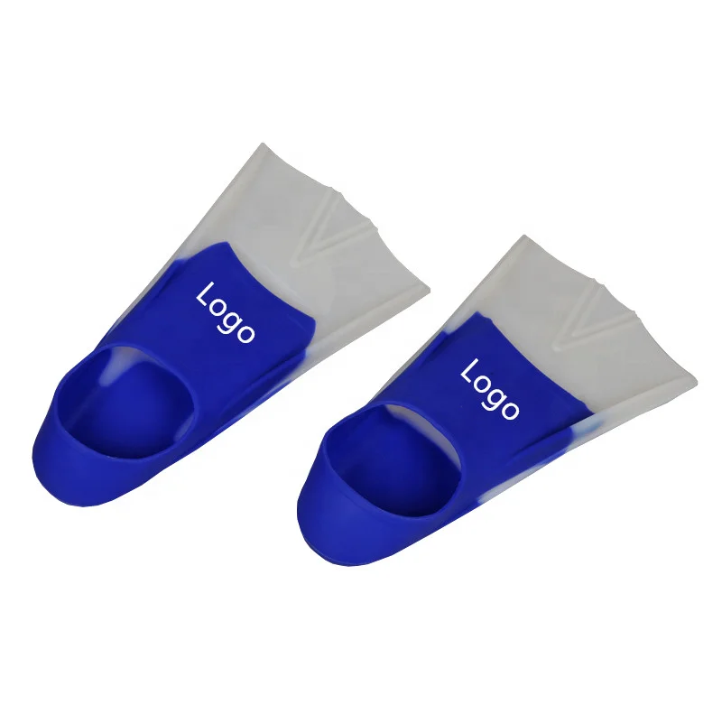 Best seller custom logo with brand swim fins in silicone flippers for swimming pool diving fin