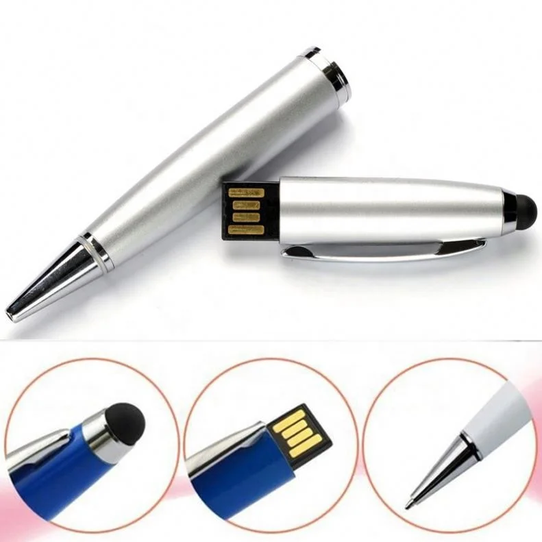 Custom Logo Pen With Pendrive USB Flash Pen Drives Logo 8GB 16GB 32GB 64GB USB 2.0 3.0 Metal 128 GB U Disk Memory
